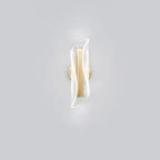 Art Deco Gold Metal and Acrylic LED Wall Sconce
