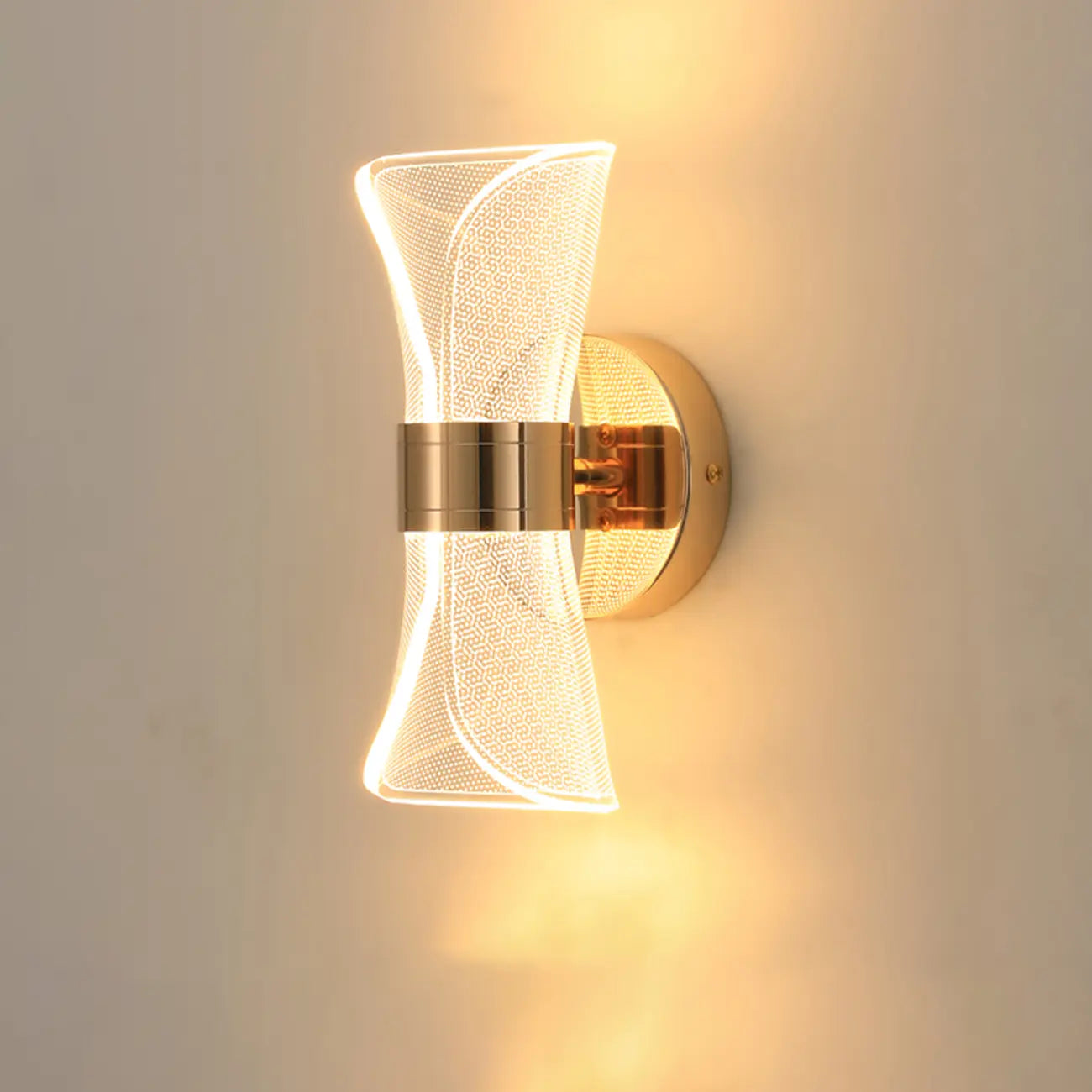 Artistic Gold Dimmable LED Wall Sconce for Bedroom Lighting