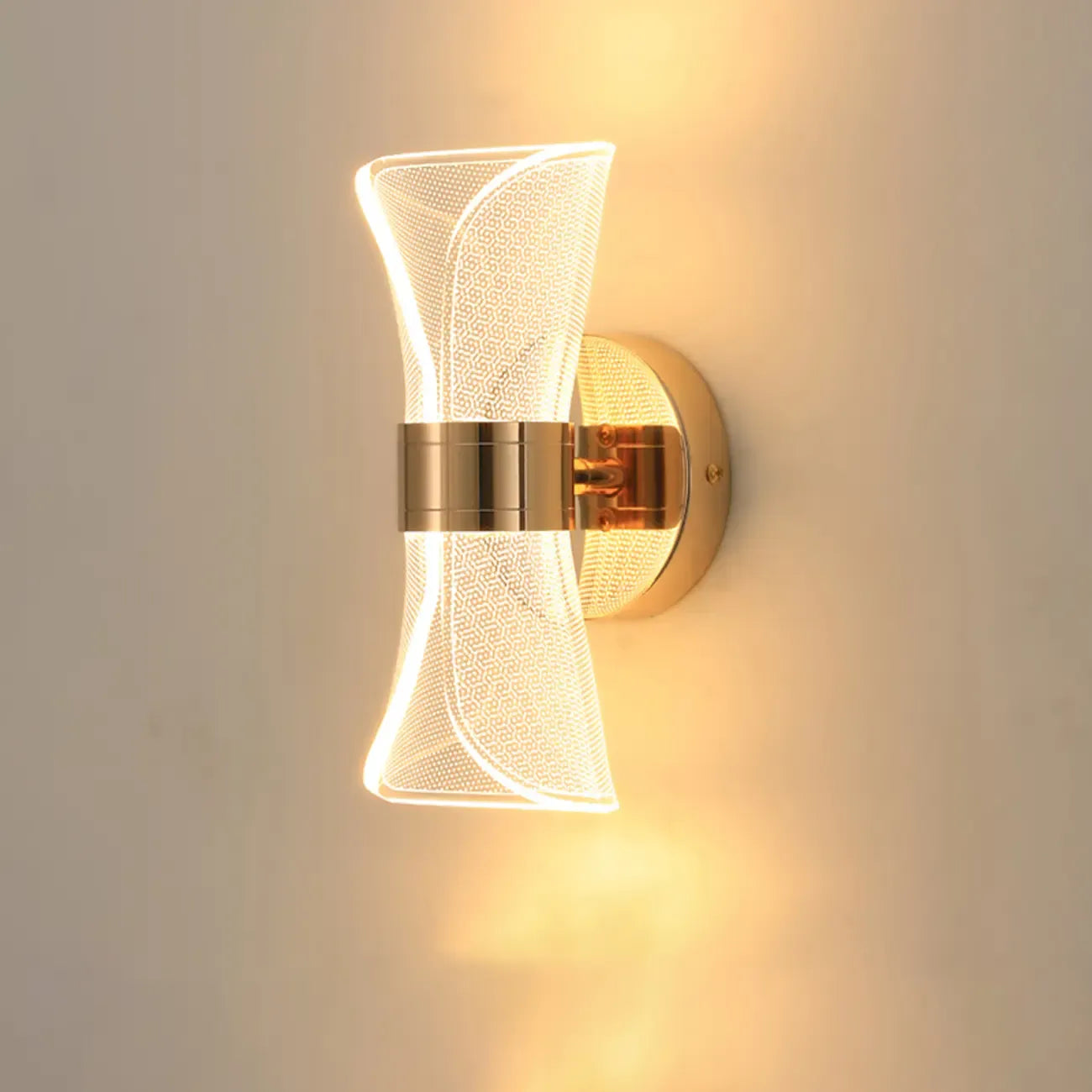 Artistic Gold Dimmable LED Wall Sconce for Bedroom Lighting