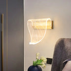 Artistic Gold Dimmable LED Wall Sconce for Bedroom Lighting