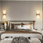 Artistic Gold Dimmable LED Wall Sconce for Bedroom Lighting