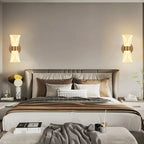 Artistic Gold Dimmable LED Wall Sconce for Bedroom Lighting