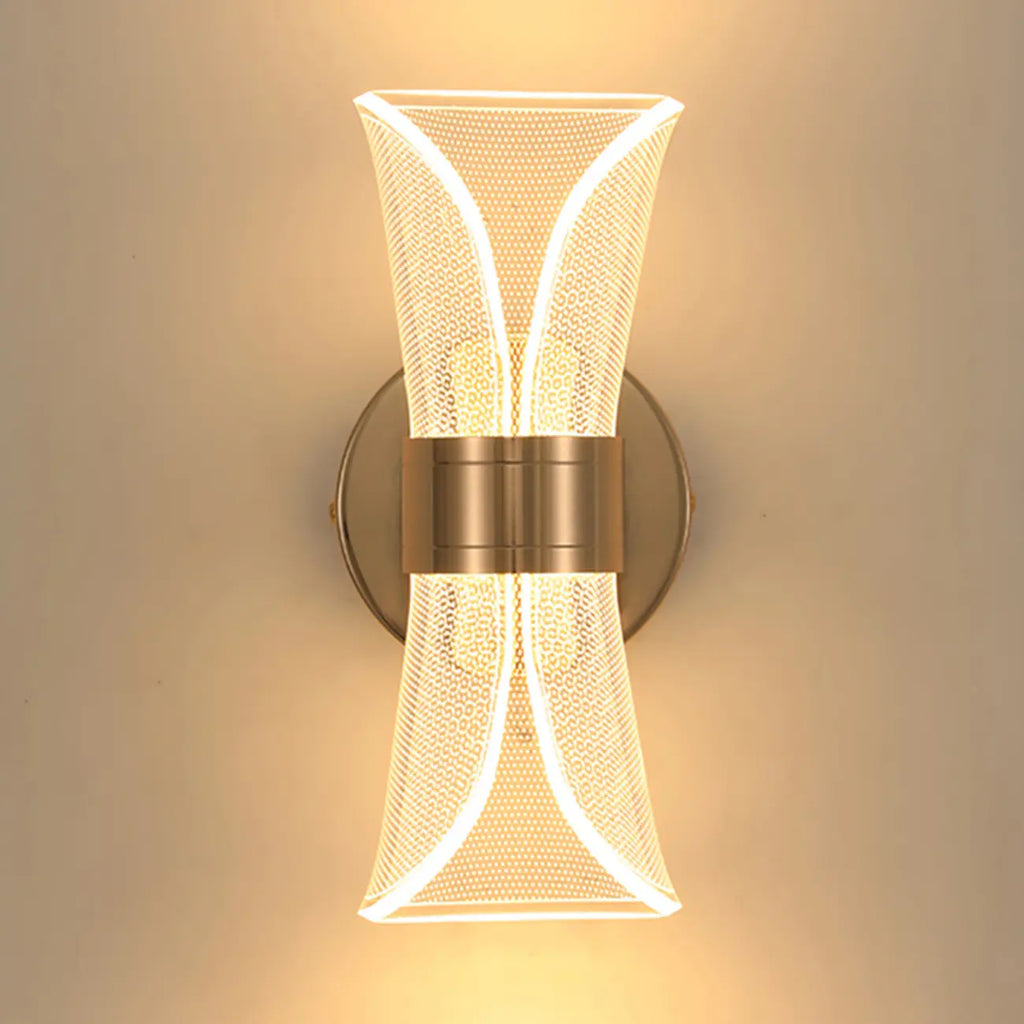 Artistic Gold Dimmable LED Wall Sconce for Bedroom Lighting