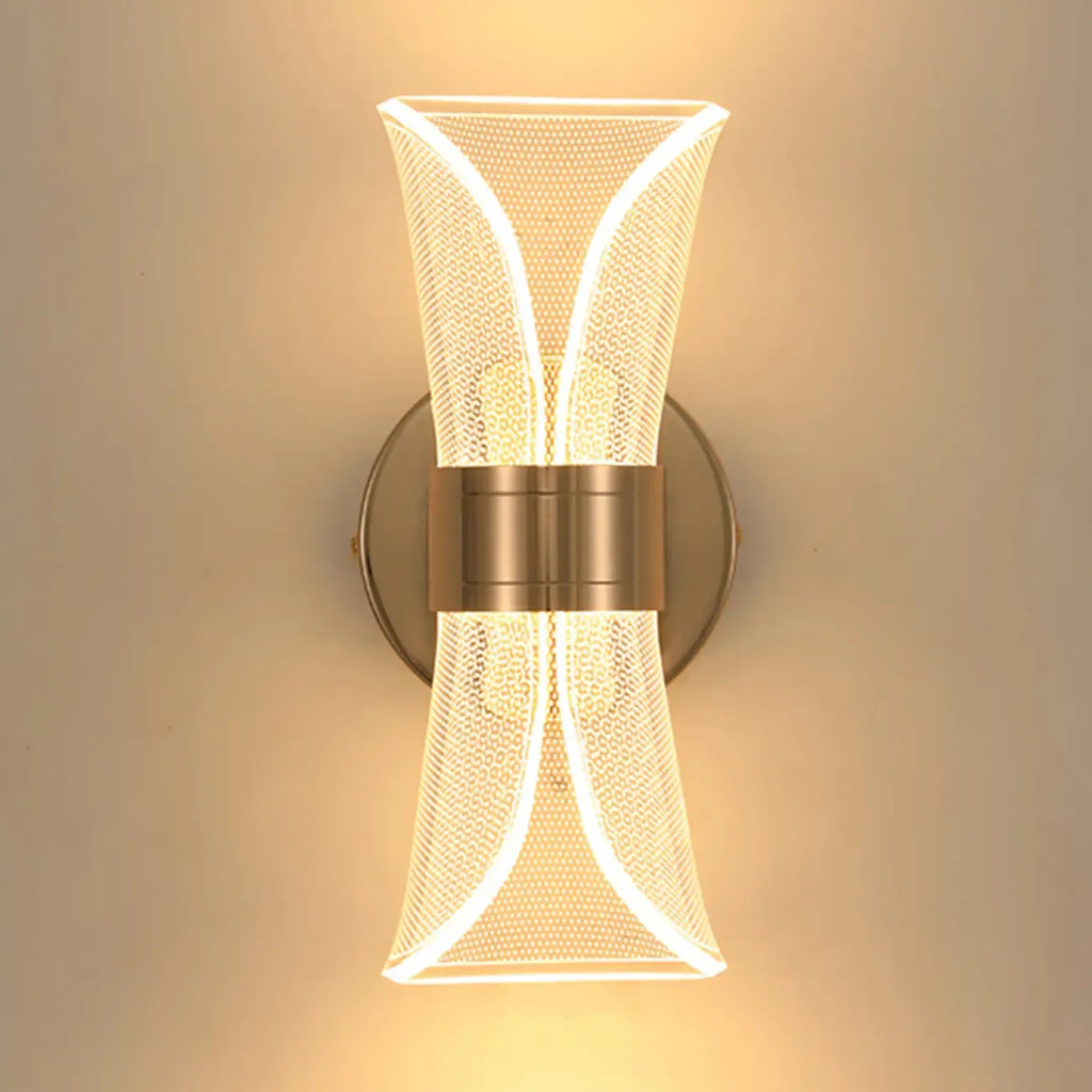 Artistic Gold Dimmable LED Wall Sconce for Bedroom Lighting