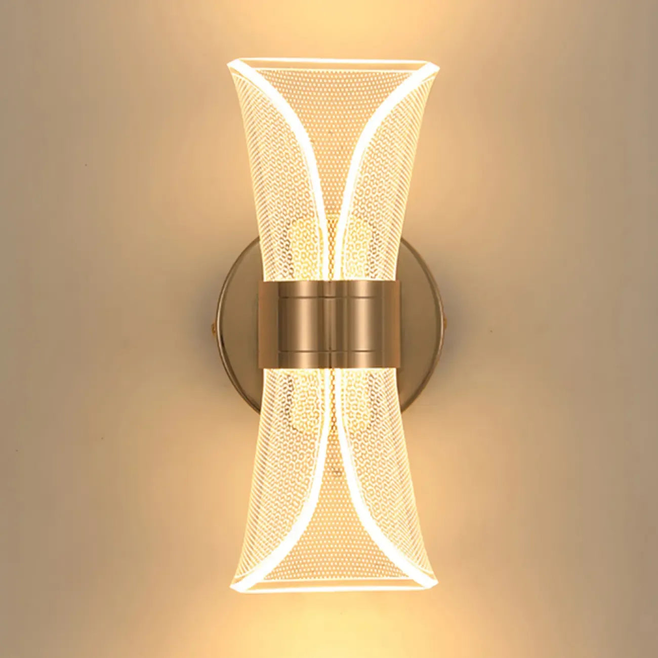 Artistic Gold Dimmable LED Wall Sconce for Bedroom Lighting