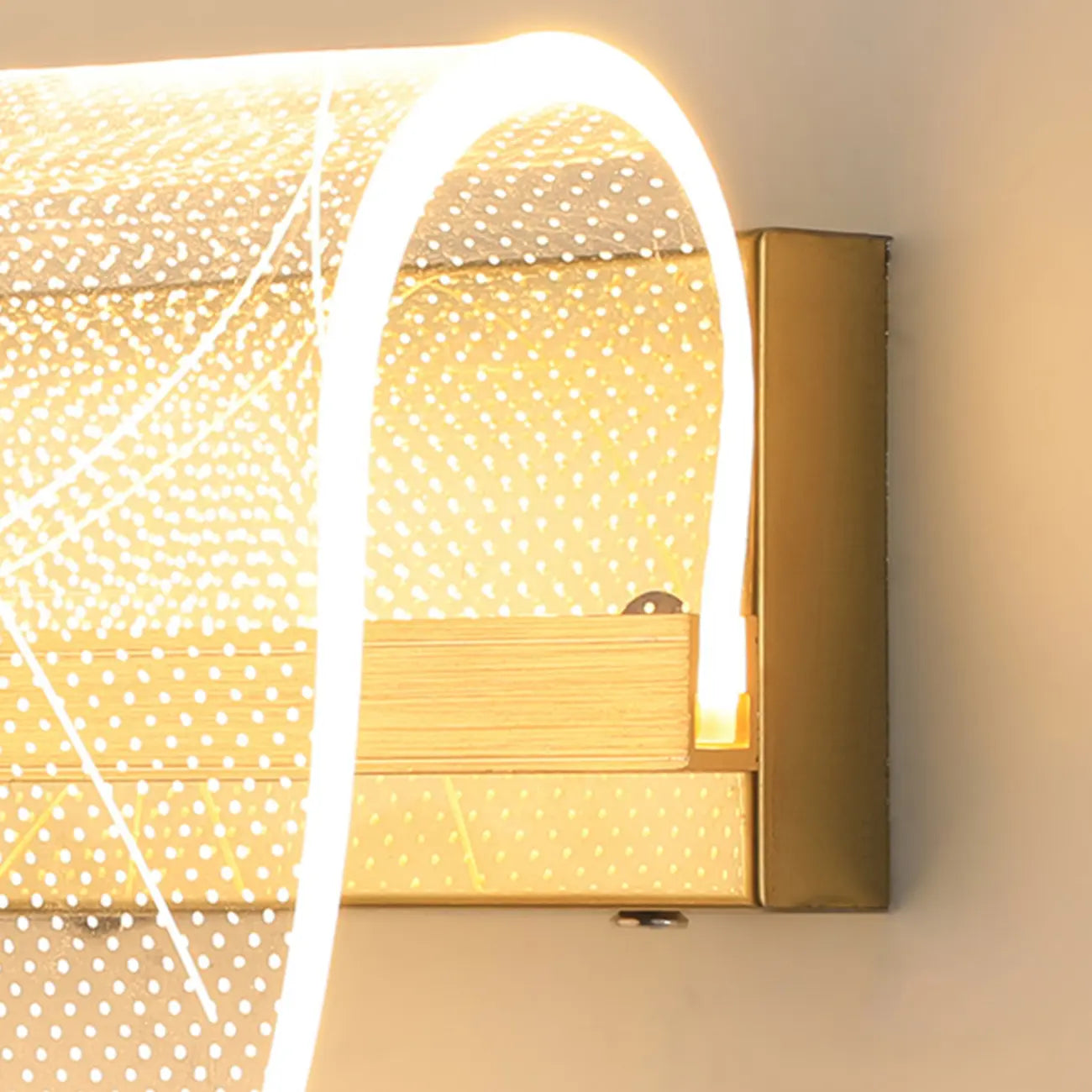 Artistic Gold Dimmable LED Wall Sconce for Bedroom Lighting