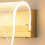 Artistic Gold Dimmable LED Wall Sconce for Bedroom Lighting