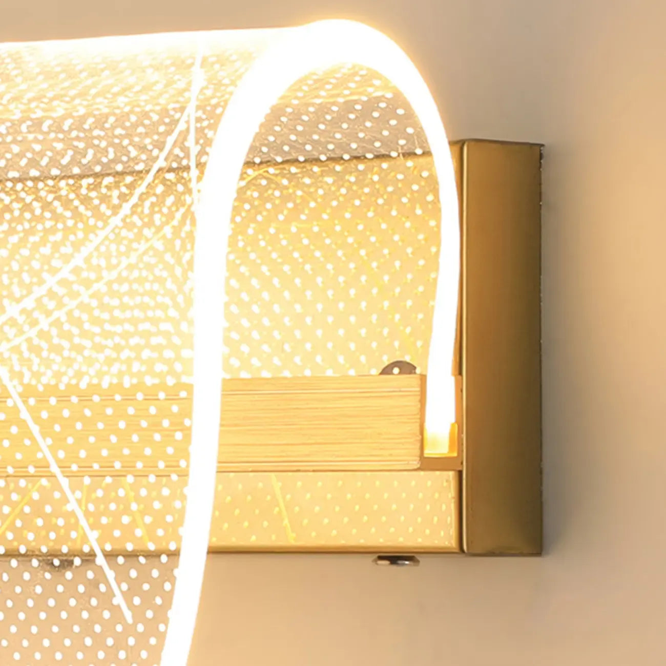 Artistic Gold Dimmable LED Wall Sconce for Bedroom Lighting