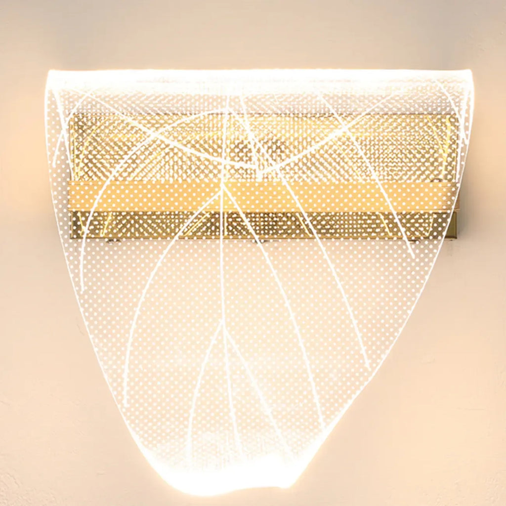 Artistic Gold Dimmable LED Wall Sconce for Bedroom Lighting