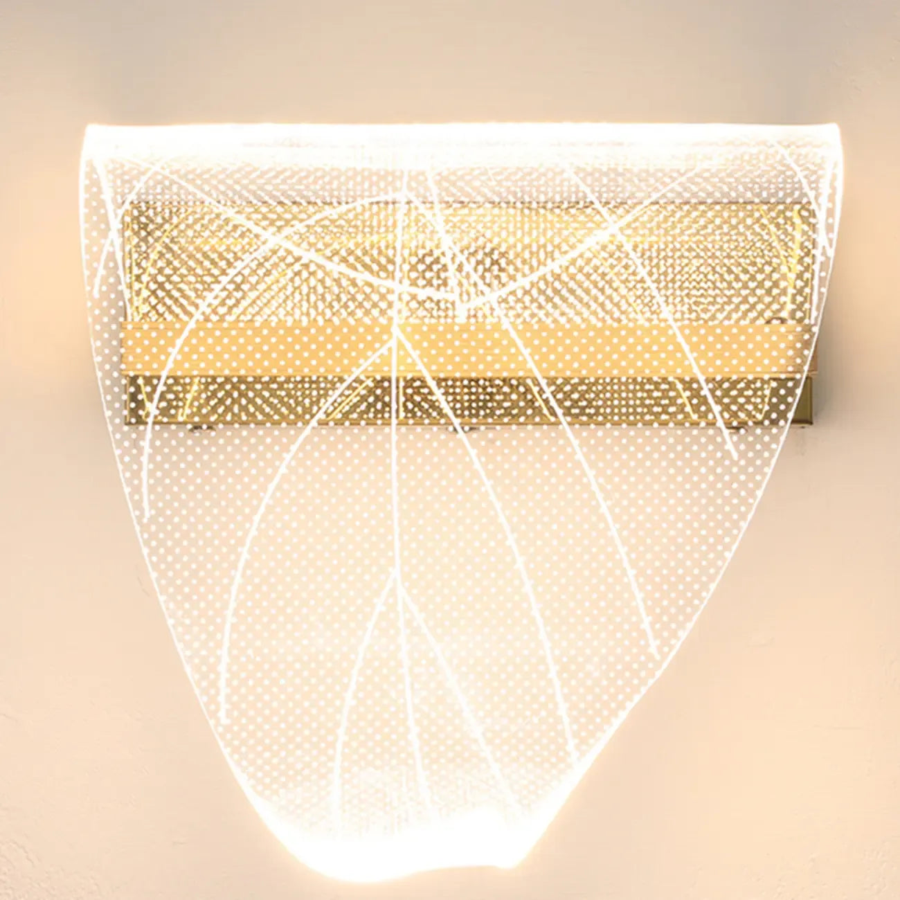 Artistic Gold Dimmable LED Wall Sconce for Bedroom Lighting