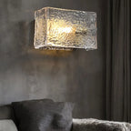 Contemporary Water Glass Wall Vanity Light for Bathroom