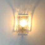 Contemporary Water Glass Wall Vanity Light for Bathroom
