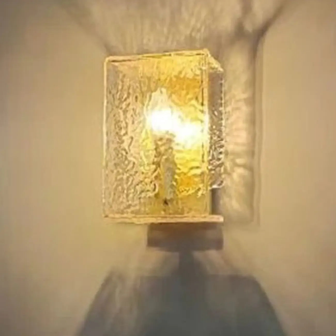 Contemporary Water Glass Wall Vanity Light for Bathroom