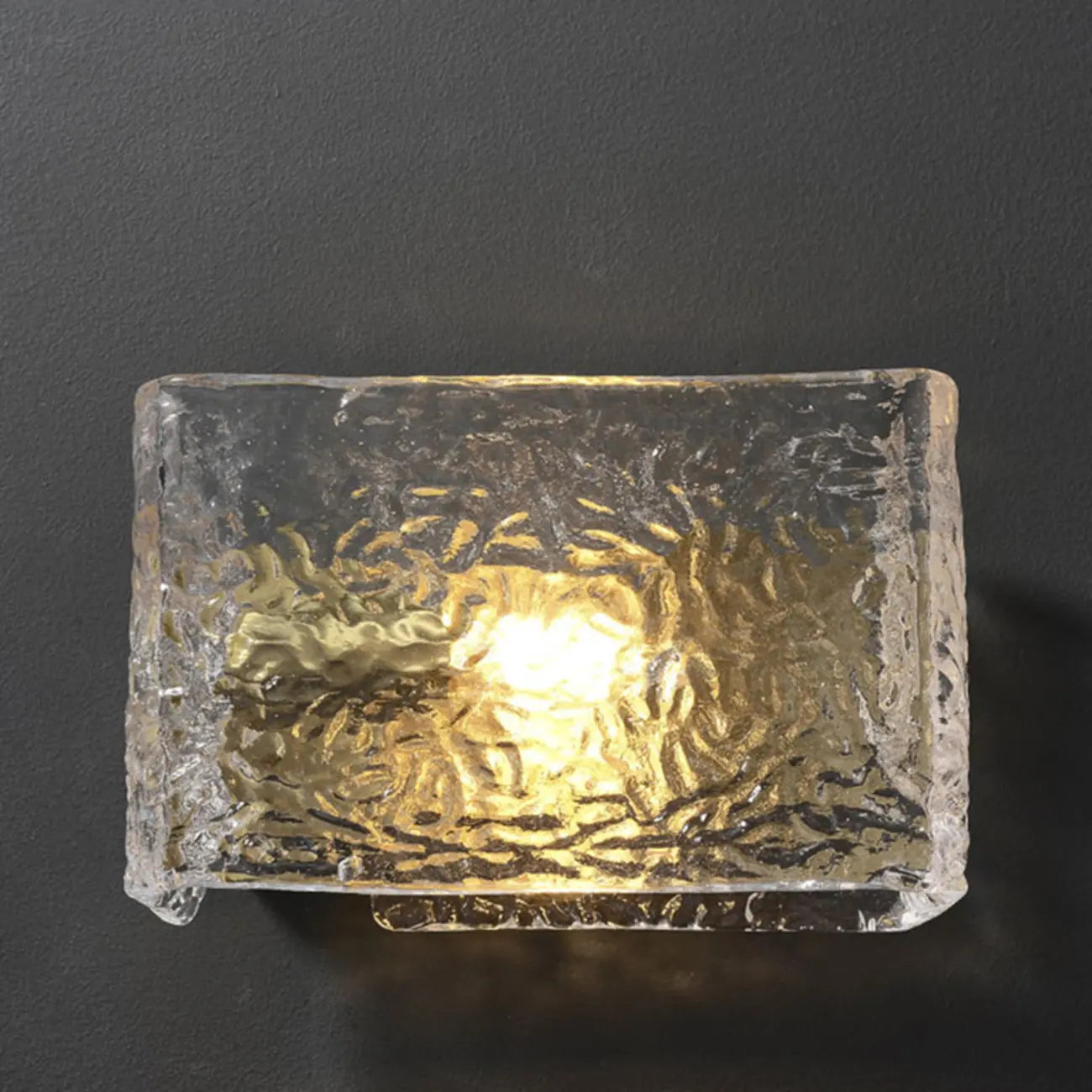 Contemporary Water Glass Wall Vanity Light for Bathroom