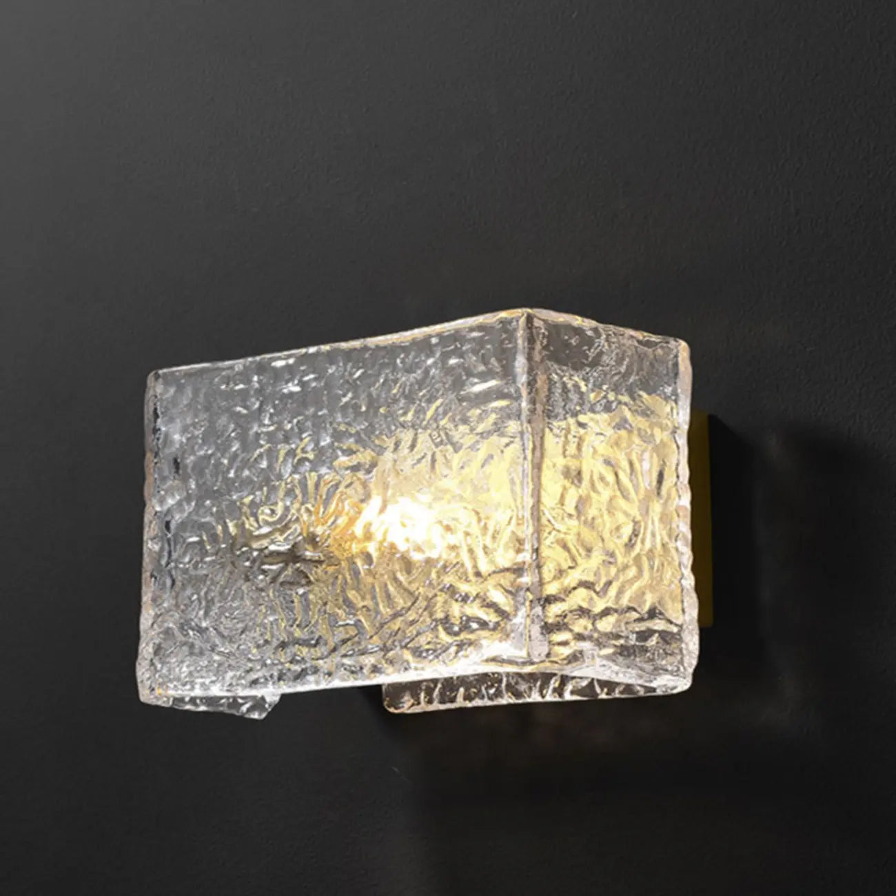 Contemporary Water Glass Wall Vanity Light for Bathroom