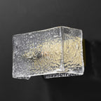 Contemporary Water Glass Wall Vanity Light for Bathroom