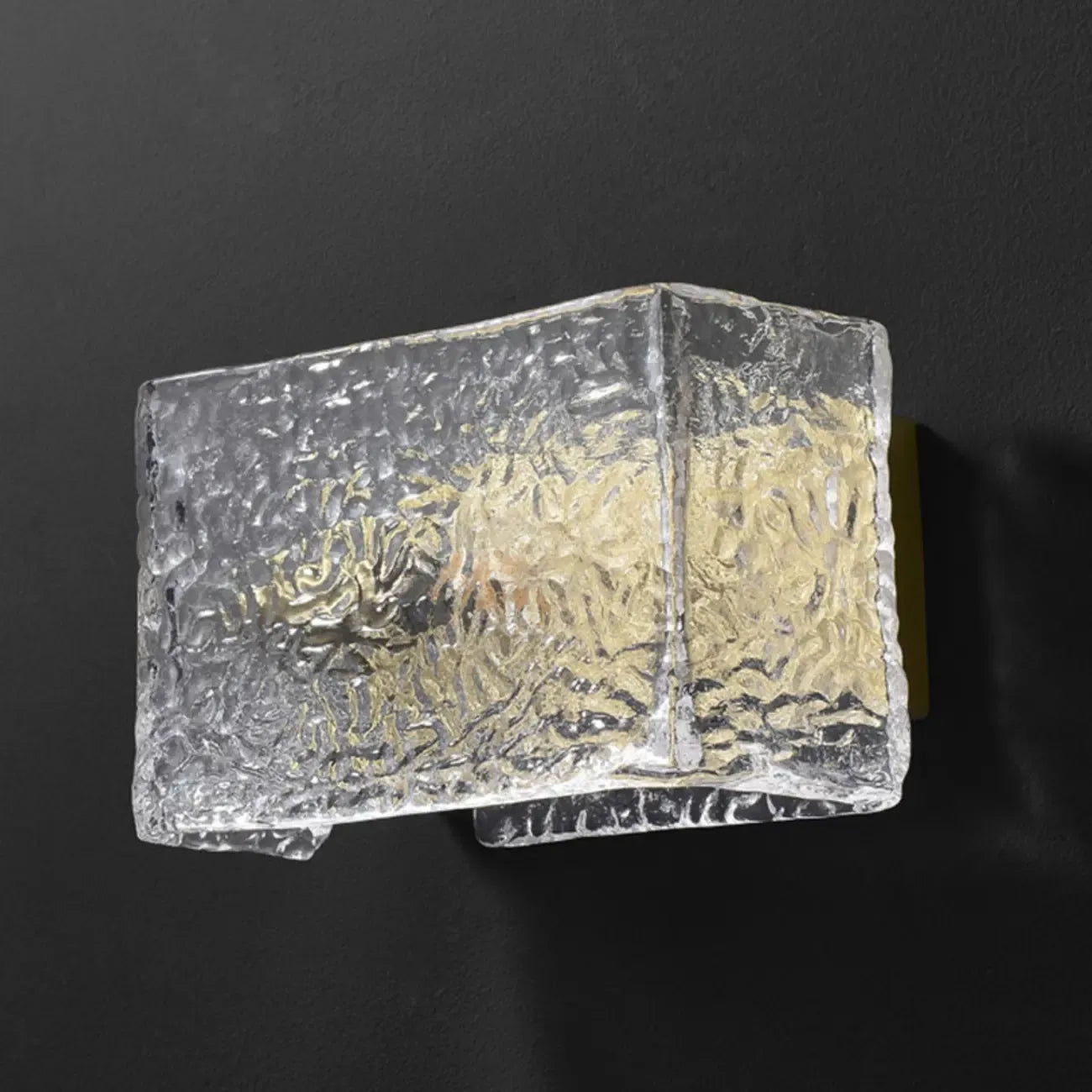 Contemporary Water Glass Wall Vanity Light for Bathroom