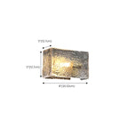 Contemporary Water Glass Wall Vanity Light for Bathroom