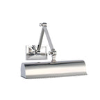 2-Light Metal Swing Arm Wall Light with Long Shade