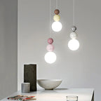 Contemporary Globe Pendant Light with Adjustable Cords for Dining