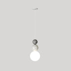 Contemporary Globe Pendant Light with Adjustable Cords for Dining