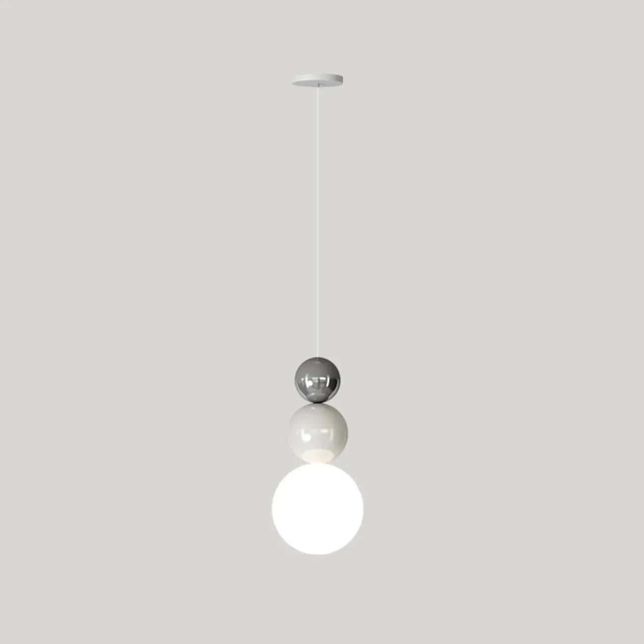 Contemporary Globe Pendant Light with Adjustable Cords for Dining