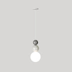 Contemporary Globe Pendant Light with Adjustable Cords for Dining