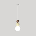 Contemporary Globe Pendant Light with Adjustable Cords for Dining