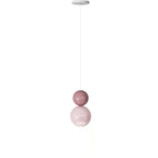 Contemporary Globe Pendant Light with Adjustable Cords for Dining