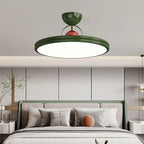 Dimmable Circle Semi-Flush LED Ceiling Light for Bedroom