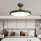 Dimmable Circle Semi-Flush LED Ceiling Light for Bedroom