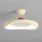 Dimmable Circle Semi-Flush LED Ceiling Light for Bedroom