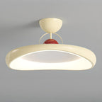 Dimmable Circle Semi-Flush LED Ceiling Light for Bedroom