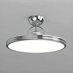 Dimmable Circle Semi-Flush LED Ceiling Light for Bedroom