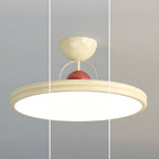 Dimmable Circle Semi-Flush LED Ceiling Light for Bedroom