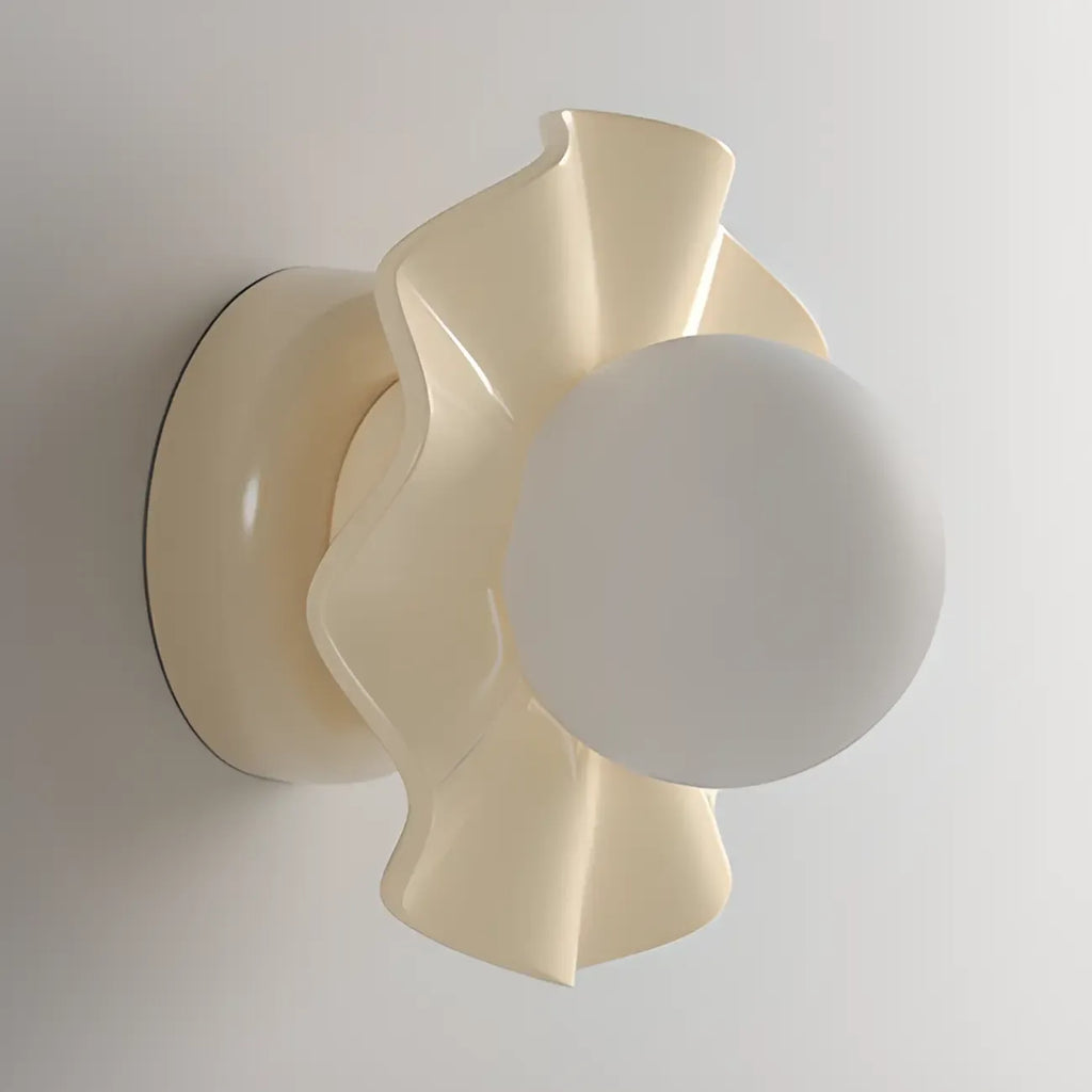 Modern 5 Inch Cream Semi Flush Ceiling Light for Hallway