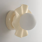 Modern 5 Inch Cream Semi Flush Ceiling Light for Hallway