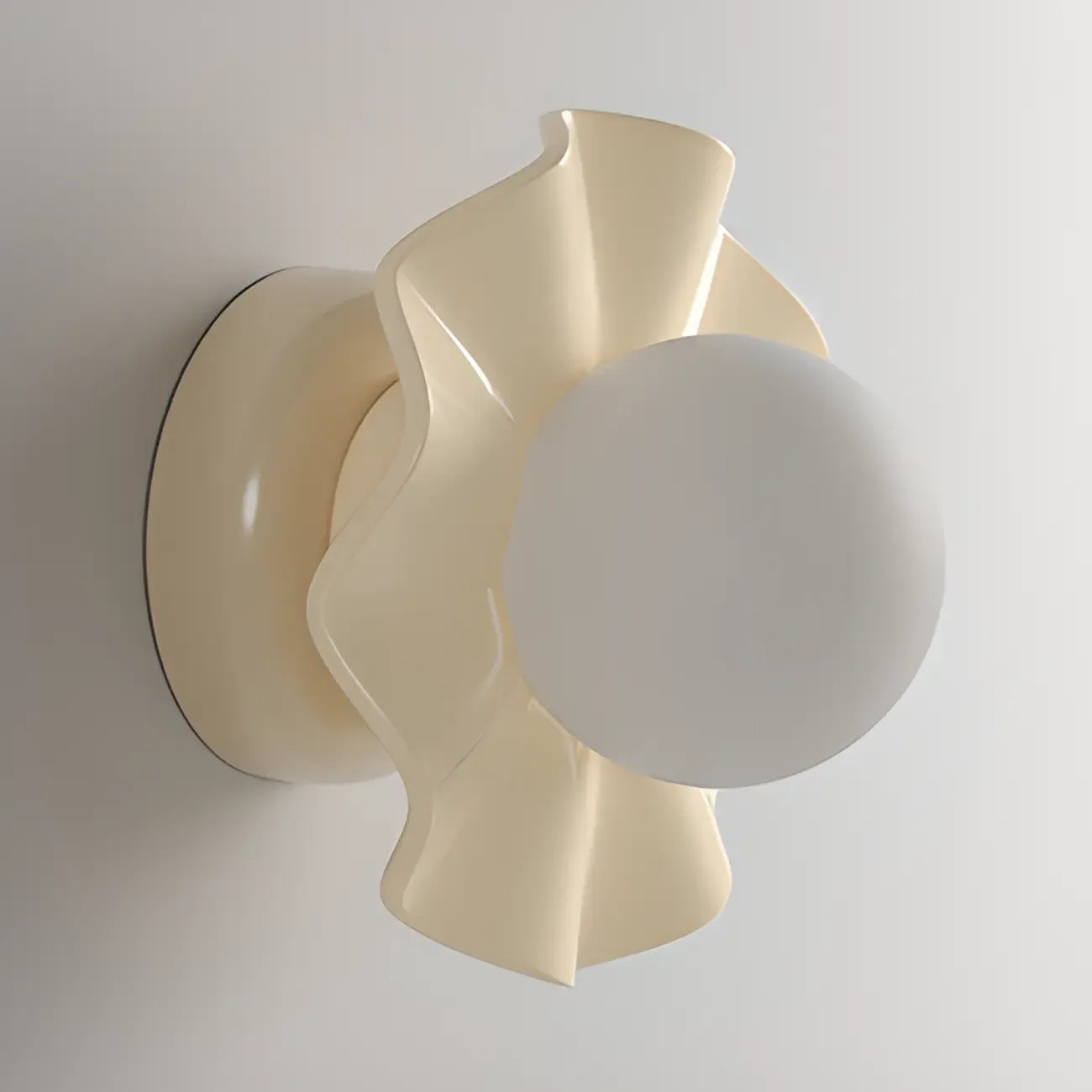 Modern 5 Inch Cream Semi Flush Ceiling Light for Hallway
