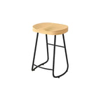 Modern Natural Wood Counter Height Bar Stools