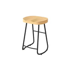 Modern Natural Wood Counter Height Bar Stools