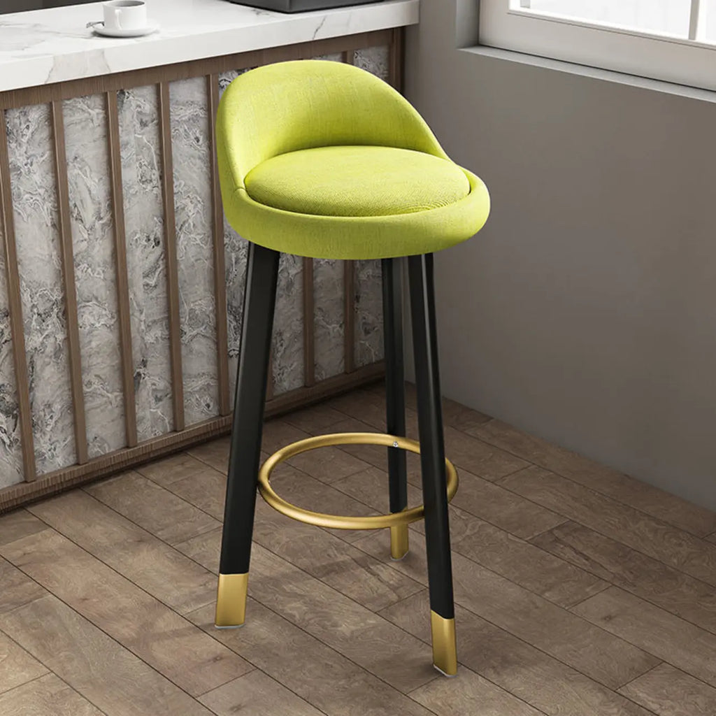 Elegant Fabric Upholstered Stylish Comfort Bar Stool