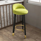 Elegant Fabric Upholstered Stylish Comfort Bar Stool