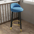 Elegant Fabric Upholstered Stylish Comfort Bar Stool