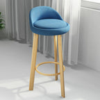 Elegant Fabric Upholstered Stylish Comfort Bar Stool