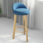 Elegant Fabric Upholstered Stylish Comfort Bar Stool