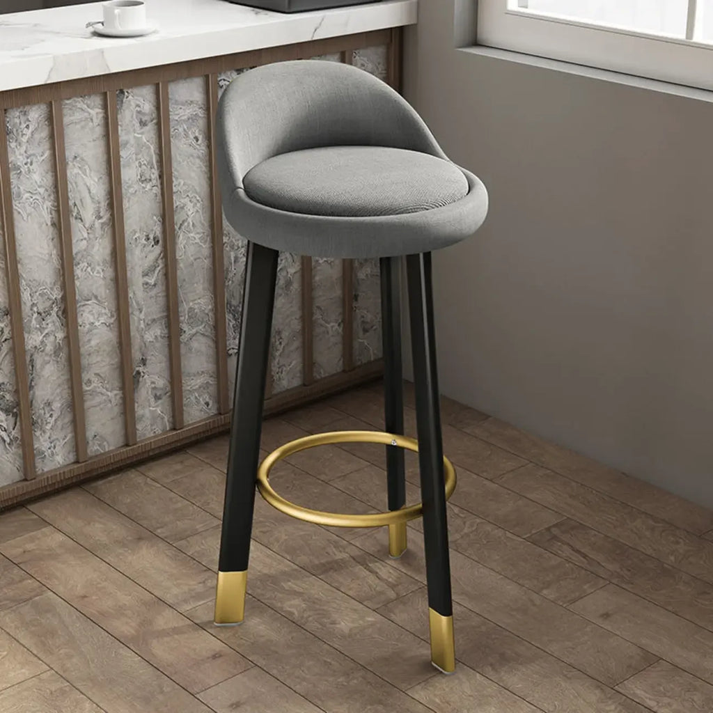 Elegant Fabric Upholstered Stylish Comfort Bar Stool