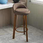 Elegant Fabric Upholstered Stylish Comfort Bar Stool