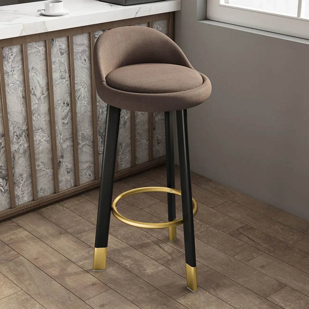 Elegant Fabric Upholstered Stylish Comfort Bar Stool