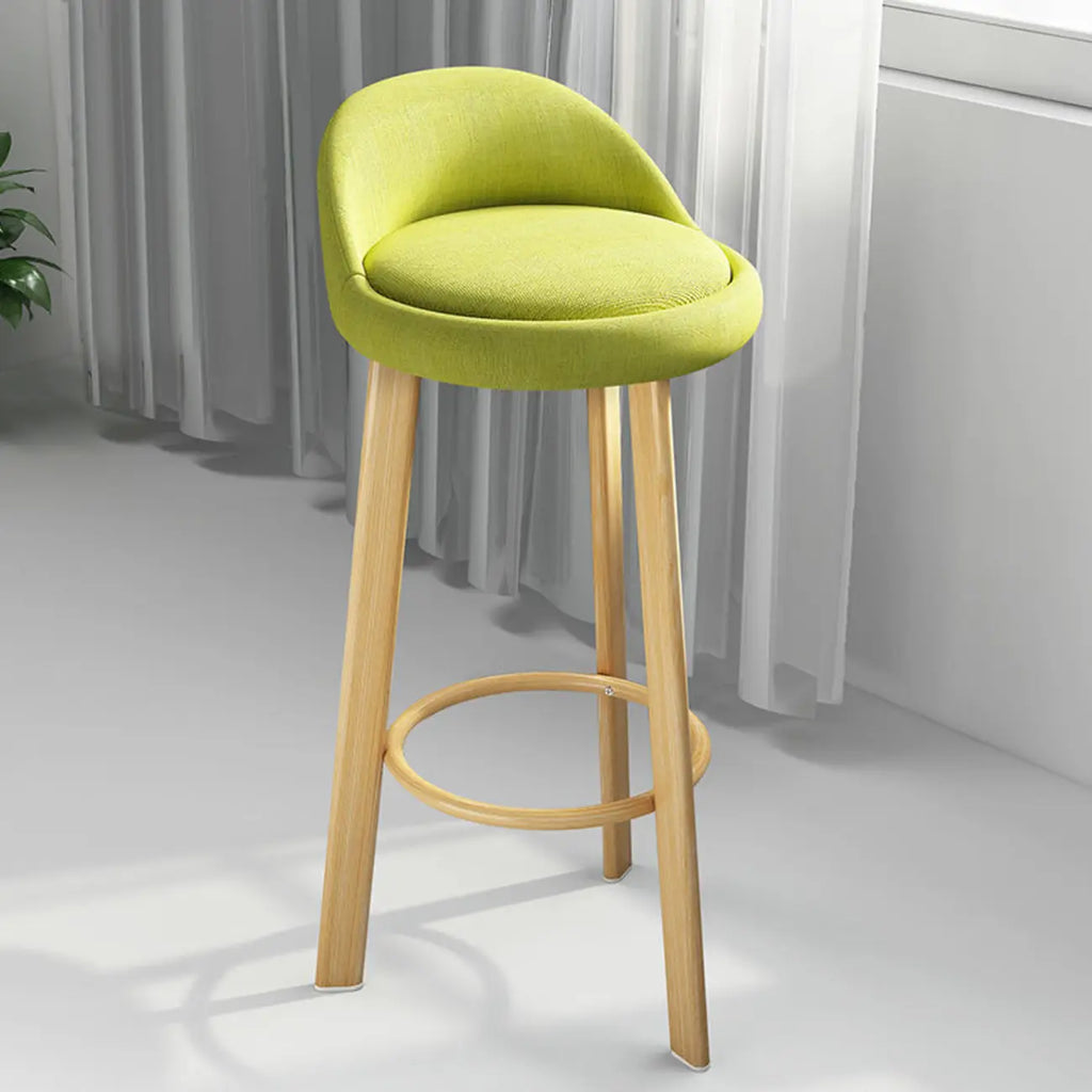 Elegant Fabric Upholstered Stylish Comfort Bar Stool
