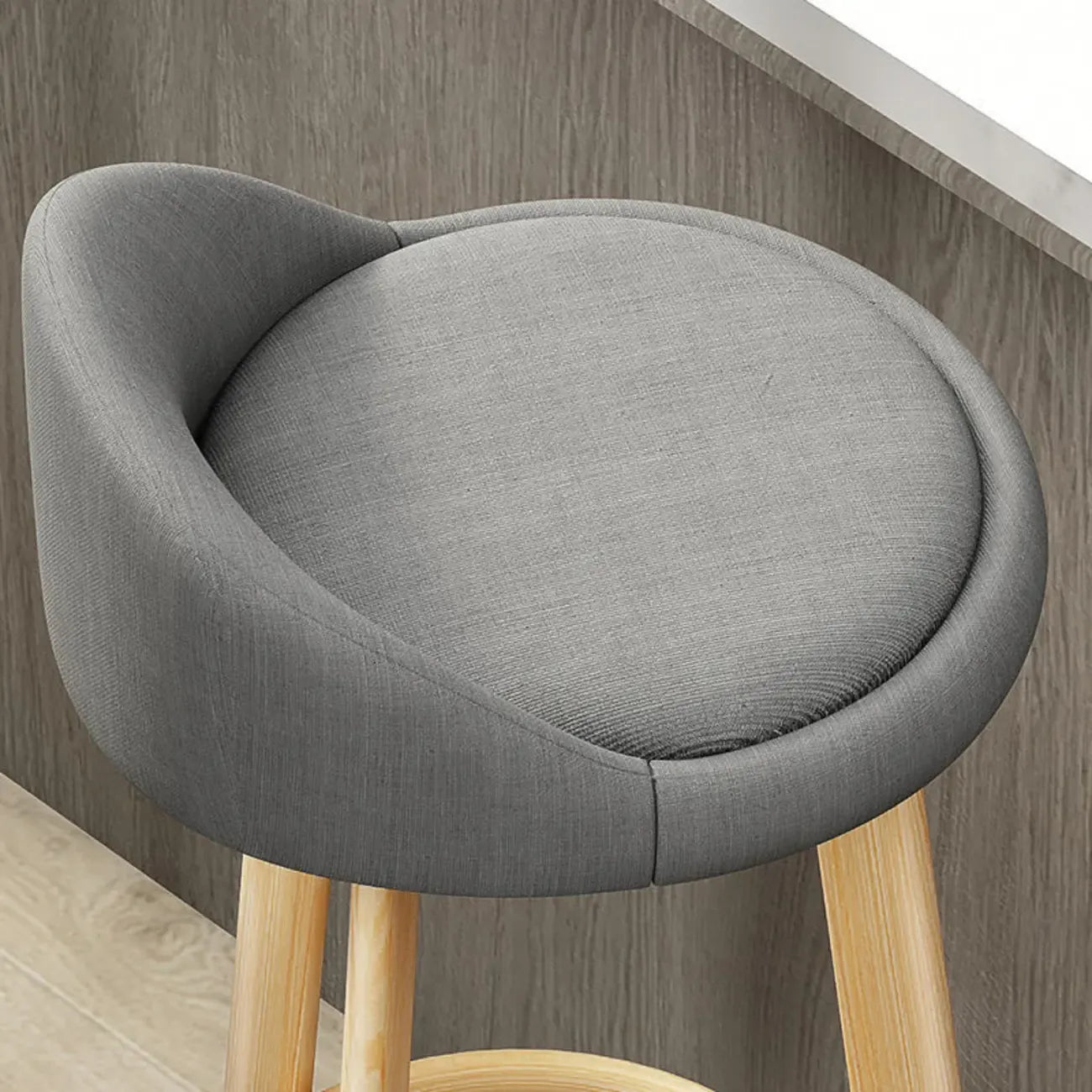 Elegant Fabric Upholstered Stylish Comfort Bar Stool